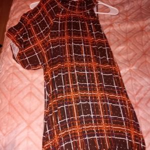 Plaid tunic shirt